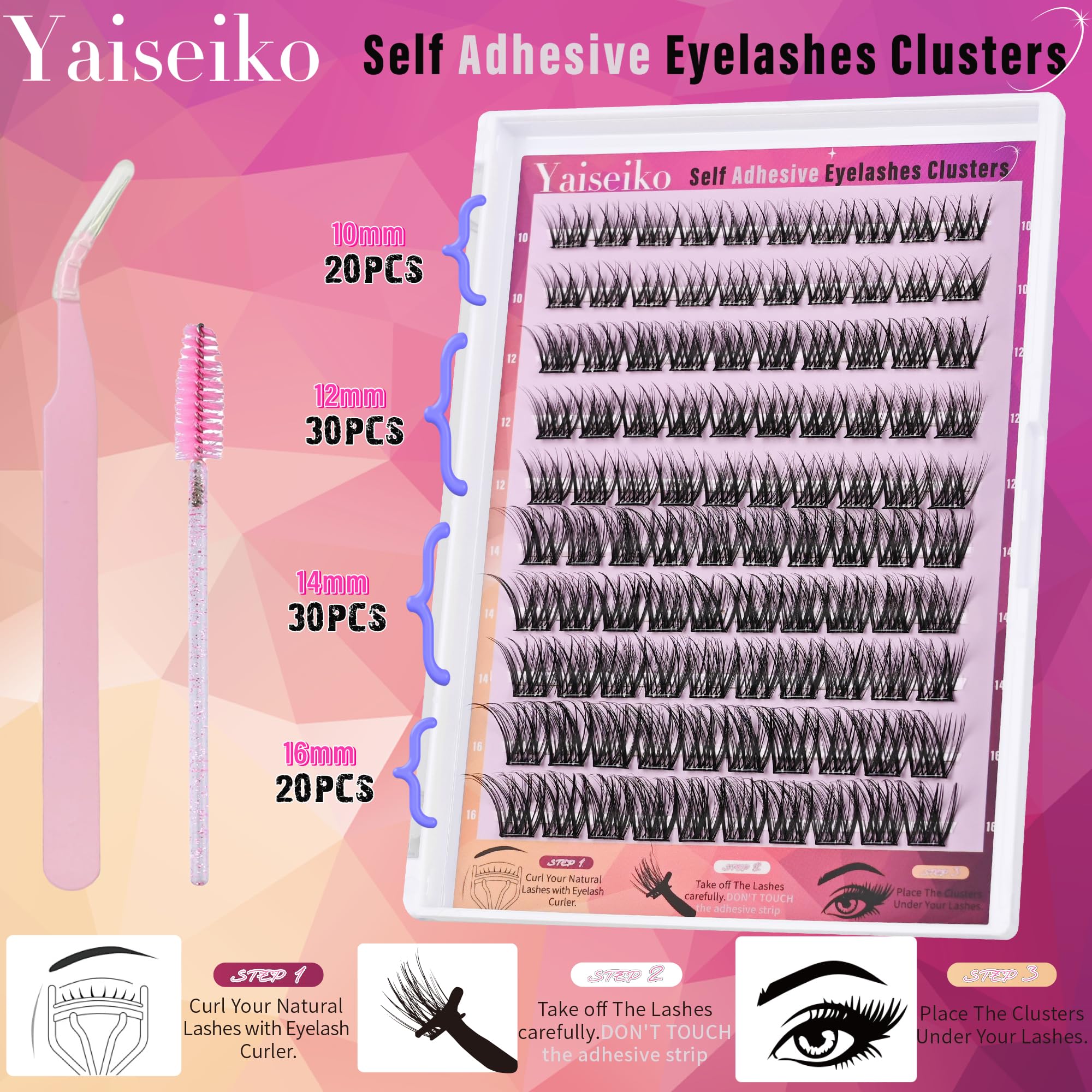 Yaiseiko cils sans irritation confort toute la journée