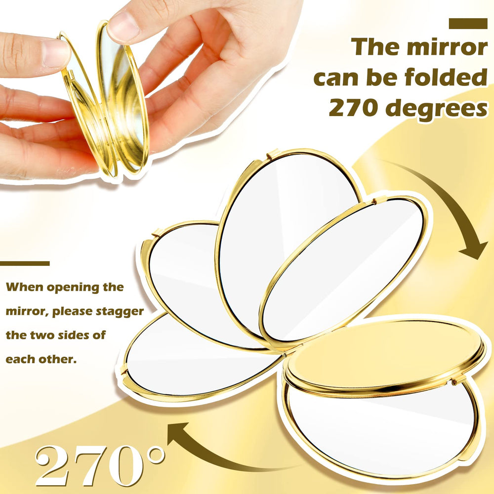 Miroir portable Yalikop, taille de poche pour voyager