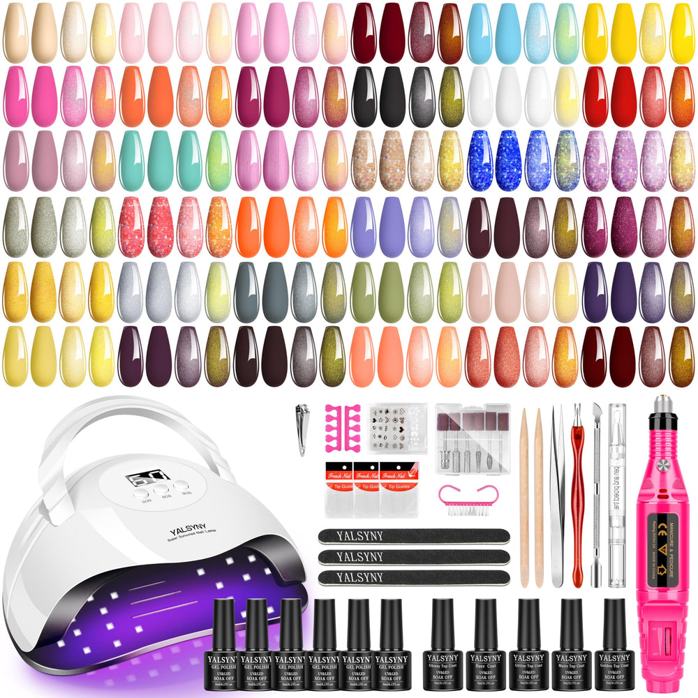 Kit YALSYNY vernis gel et lampe UV pour des manucures maison variées et rapides