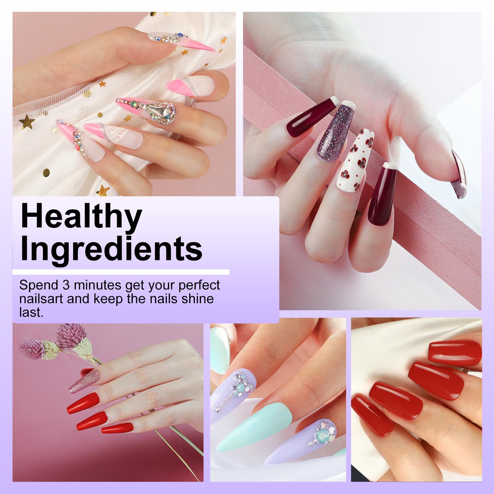 Kit YALSYNY application facile pour ongles éclatants