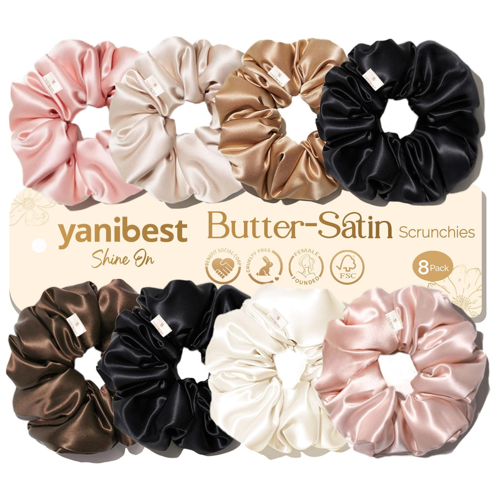 Yanibest – 8 élastiques satin doux offrant un maintien sans tirage.