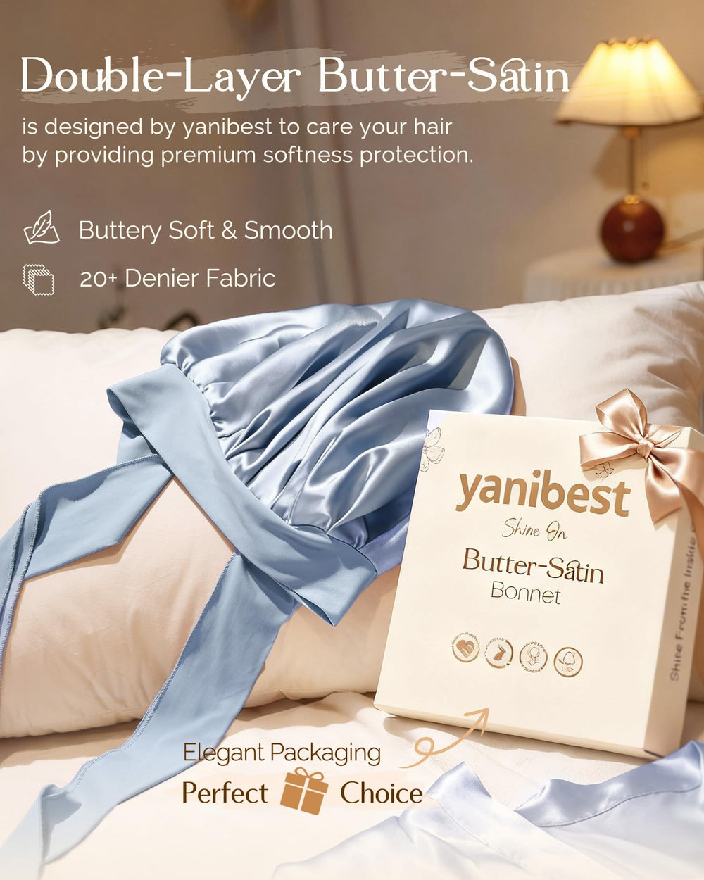 YANIBEST bande élastique large assure un maintien nocturne sans serrer.