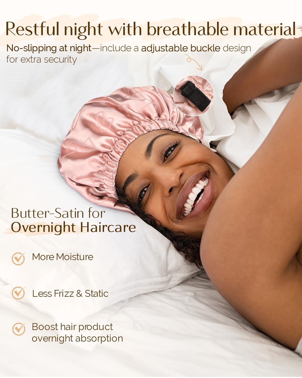 YANIBEST bonnet double couche ajustable, ajuste parfaitement toutes les têtes.