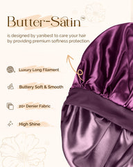 Yanibest bonnet double couche soie boucles préserve l'hydratation et évite les frottements.