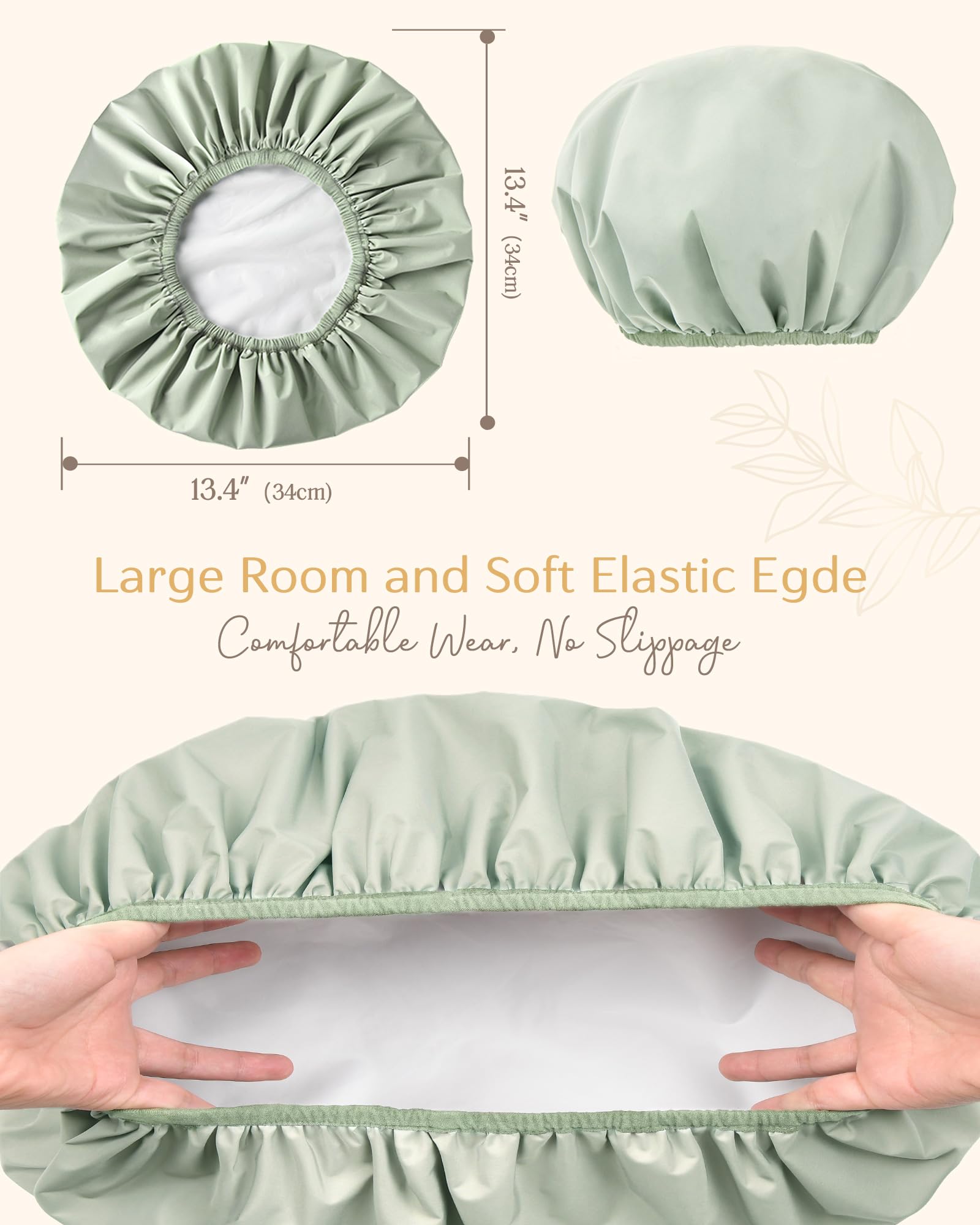 YANIBEST bonnet-douche étanche polyester-silicone offre confort et fiabilité