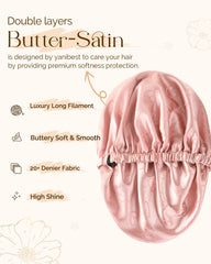 YANIBEST bonnet protection-cheveux sur oreiller, réduit les frottements et frisottis nocturnes.