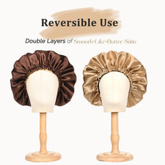 YANIBEST bonnet satin double couche - intérieur, texture douce et confort