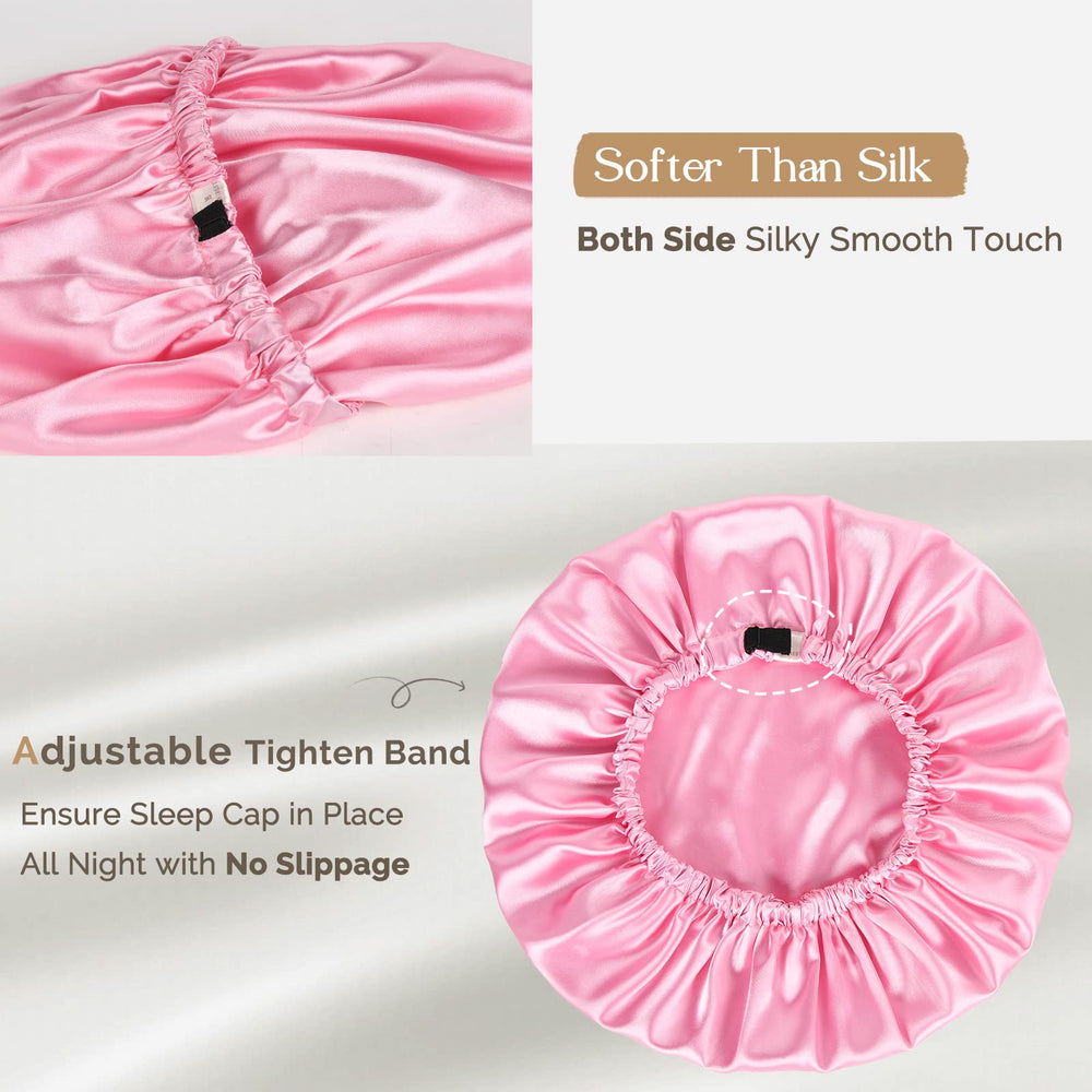 YANIBEST bonnet satin doux et confortable pour un sommeil paisible.