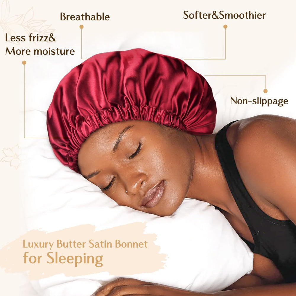 Yanibest bonnet satin élastique ajusté, bande ajustable assure un maintien sans pression.
