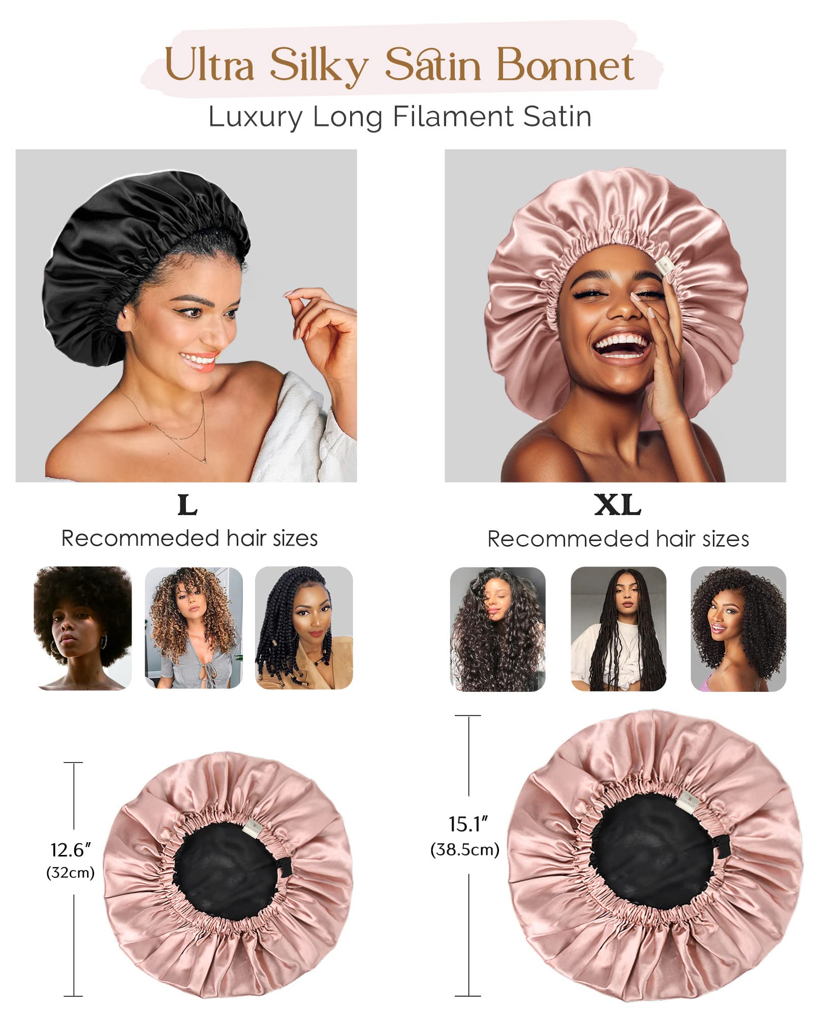 YANIBEST bonnet-satin-look-simple et élégant pour toutes les femmes