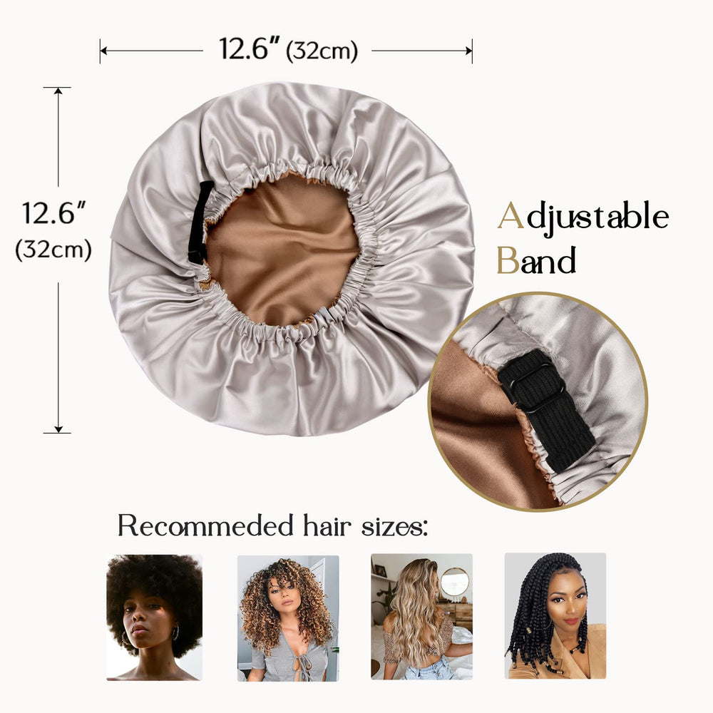 Bonnet Yanibest satin multifonction-nuit: utile pour sommeil et routine visage