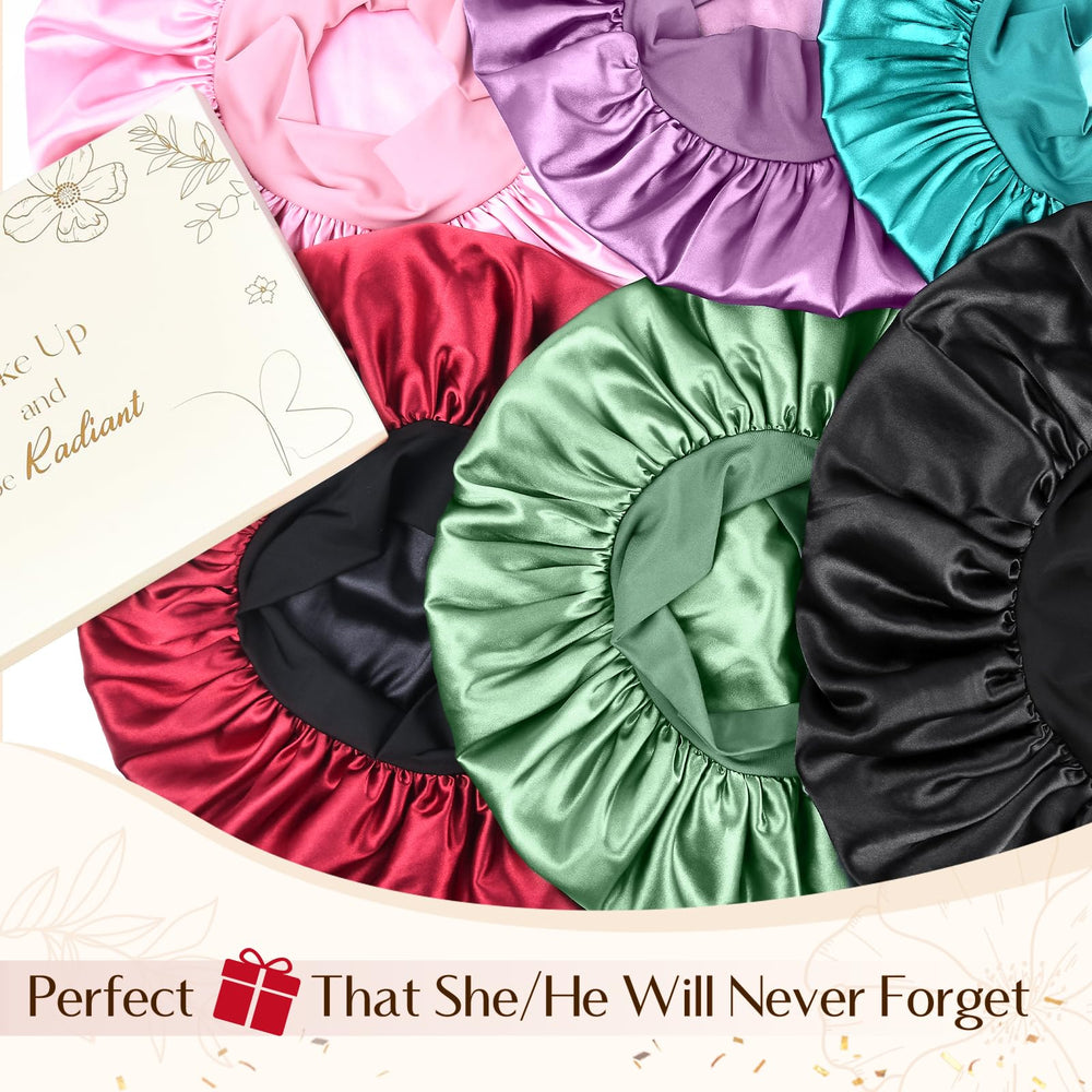 Yanibest bonnet satin rouge texture douce et luxueuse, gros plan