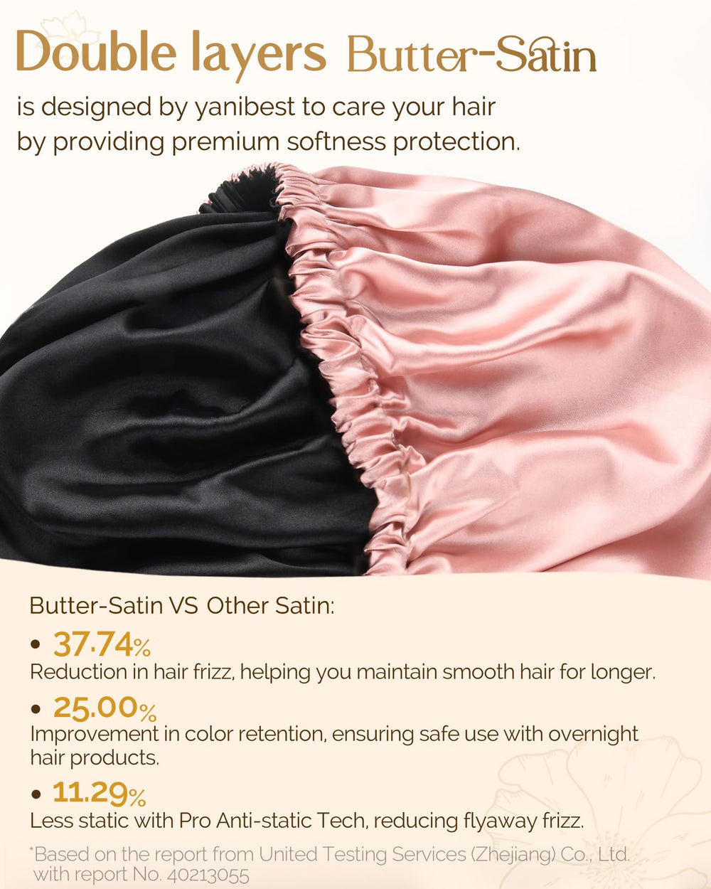 YANIBEST bonnet taille unique adapte tous types de cheveux et longueurs