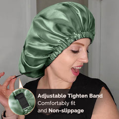Yanibest bonnet satin convient pour usages nocturnes et soins capillaires