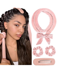 Yanibest boucleur sans chaleur rose emballage élégant pour démarrage facile