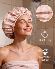Yanibest cap-douche avec bord élastique souple assure un ajustement sûr sans glissement.
