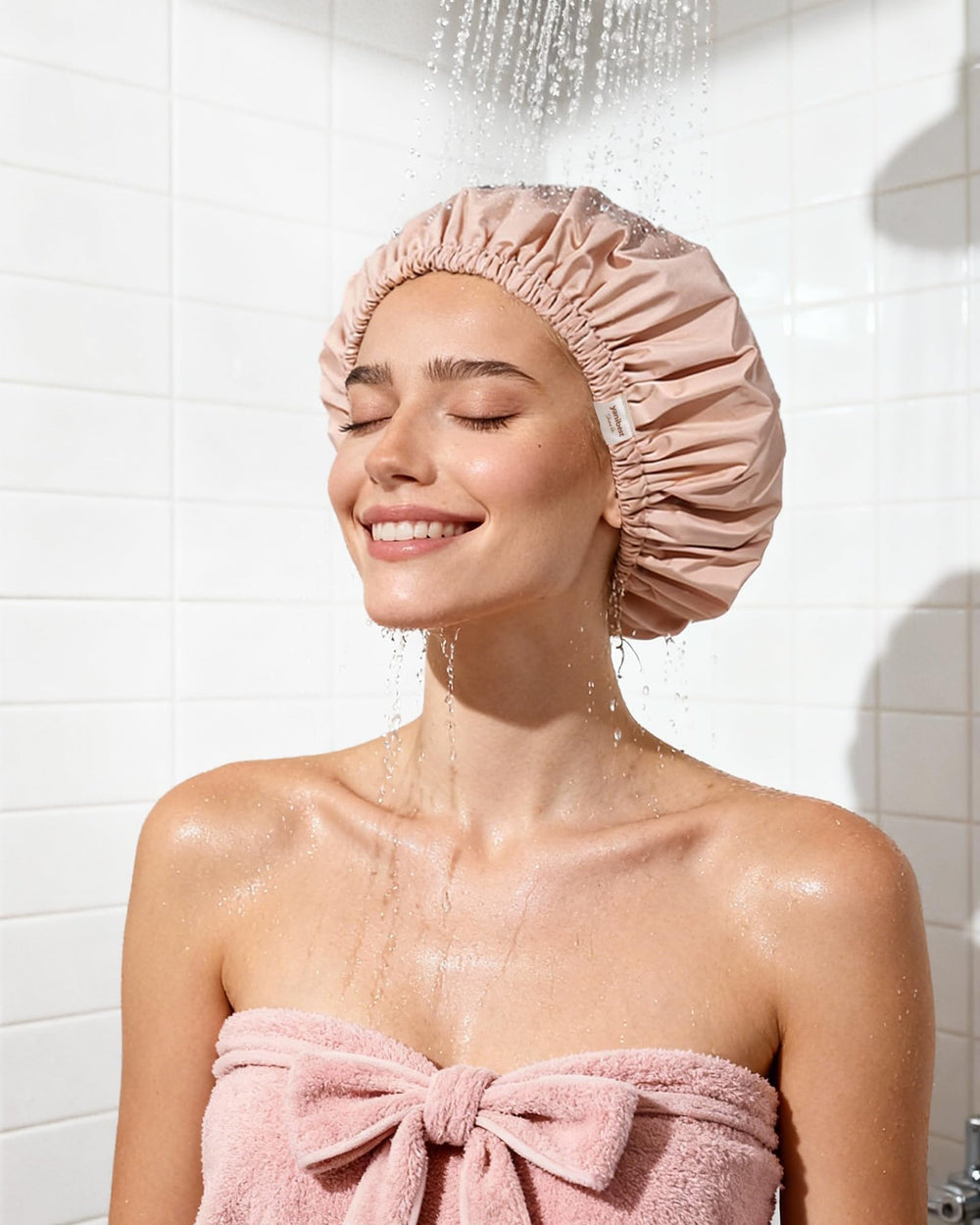 Yanibest cap-douche diametre-33cm convient a tous types de cheveux