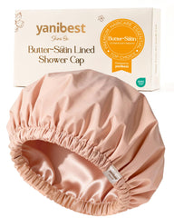 Yanibest cap de douche imperméable avec doublure satin protégeant les cheveux