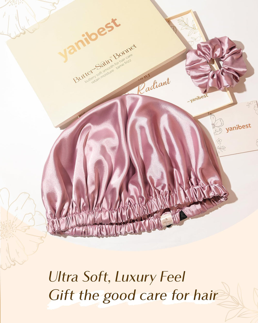 YANIBEST protection-hydratation-cheveux pendant le sommeil, avec douceur satinée.