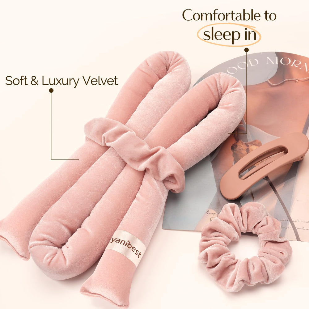 YANIBEST scrunchies velours coiffure maintiennent les mèches toute la nuit