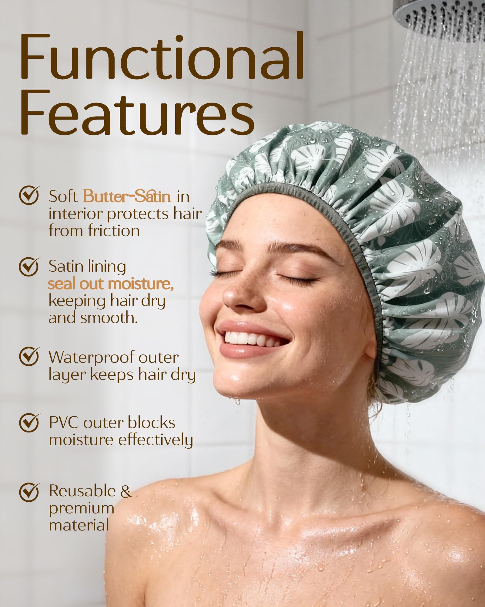 YANIBEST double-layer design seals moisture for various hair types