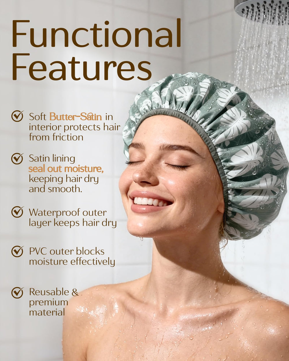 YANIBEST double-layer design seals moisture for various hair types