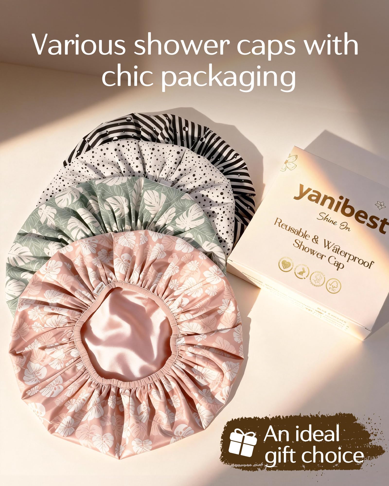 YANIBEST versatile shower cap for daily care and spa routines