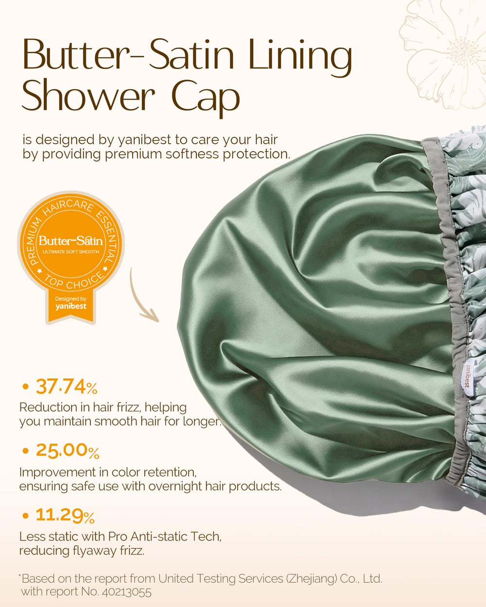 YANIBEST satin inner lining protects hair from friction during use