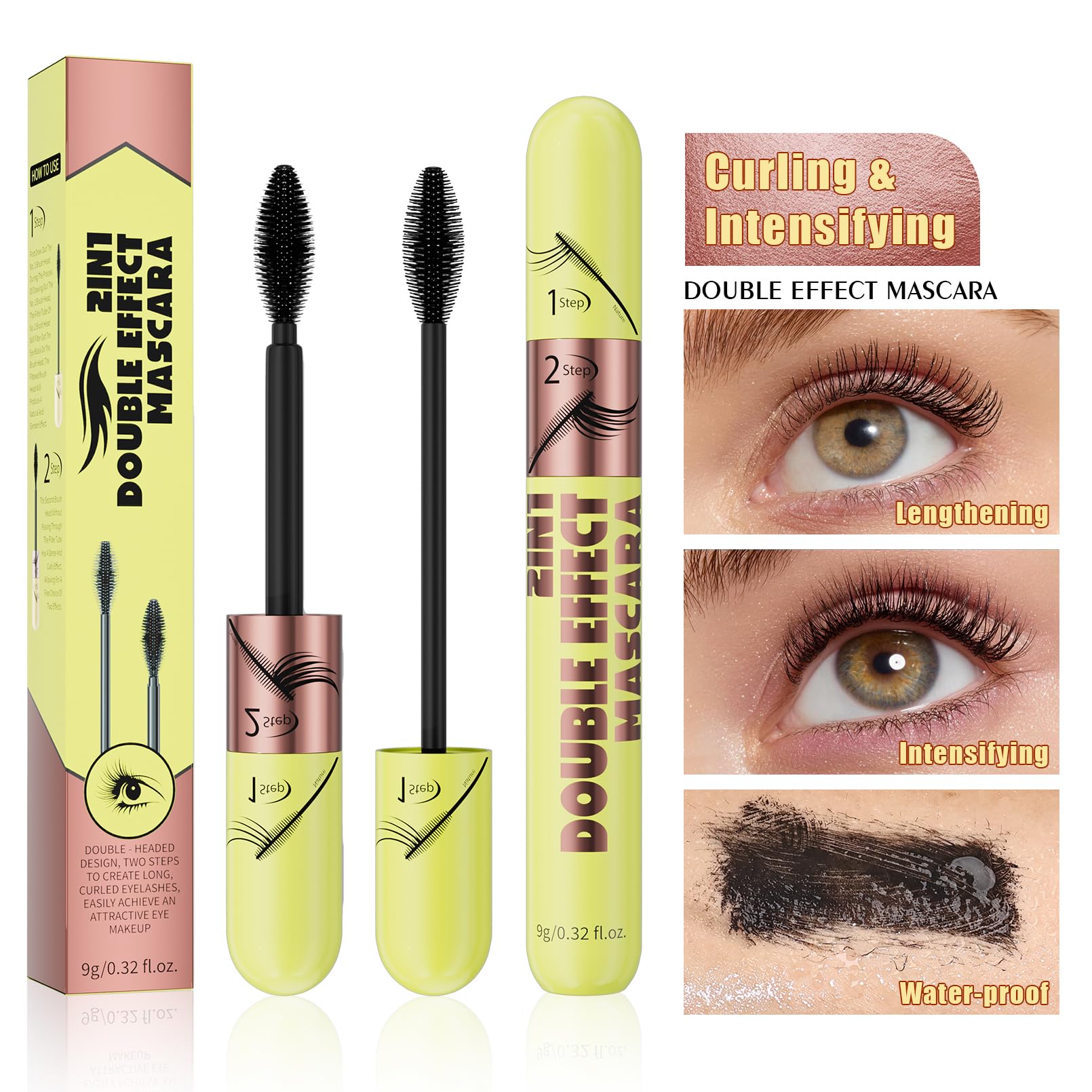 Regard complet et défini grâce au mascara tubage Yanqina
