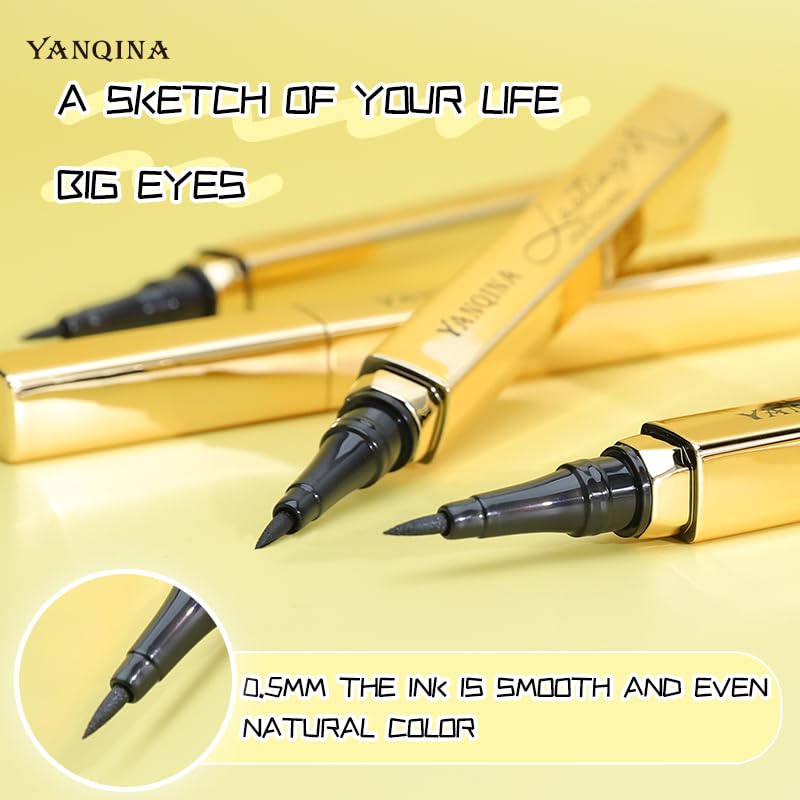 YANQINA trait liquide, adapté yeux sensibles grâce à une douceur certifiée.