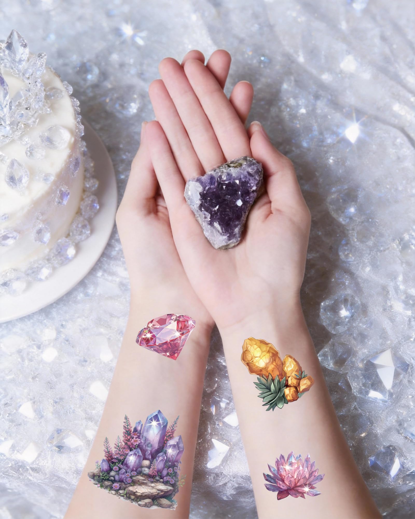 Gemmes brillantes temporaires YanZonic pour personnalisations de look