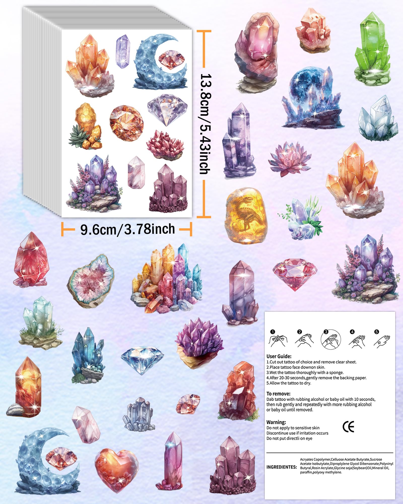 Ornements temporaire cristal YanZonic apportant une touche scintillante