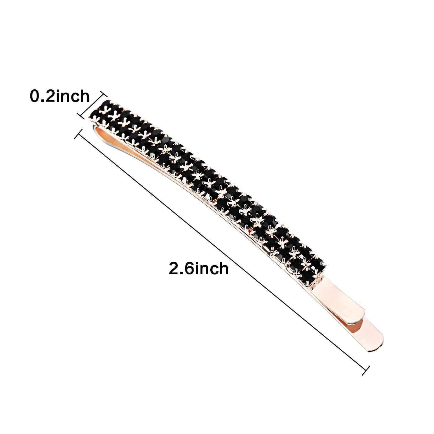 Pinces Yaomiao en métal durable et strass, confortables sur tous les cheveux.