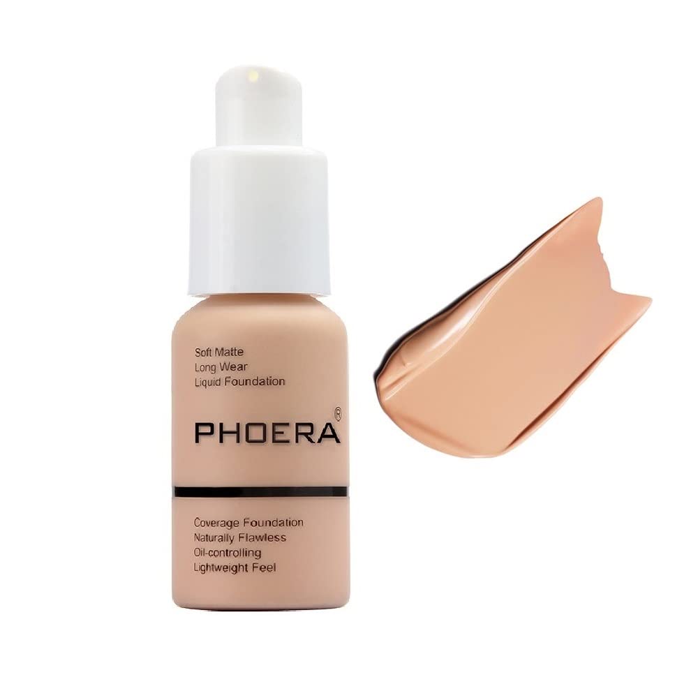 Yaper PHOERA Foundation, bouteille matte douce pour une application fluide et tenue.