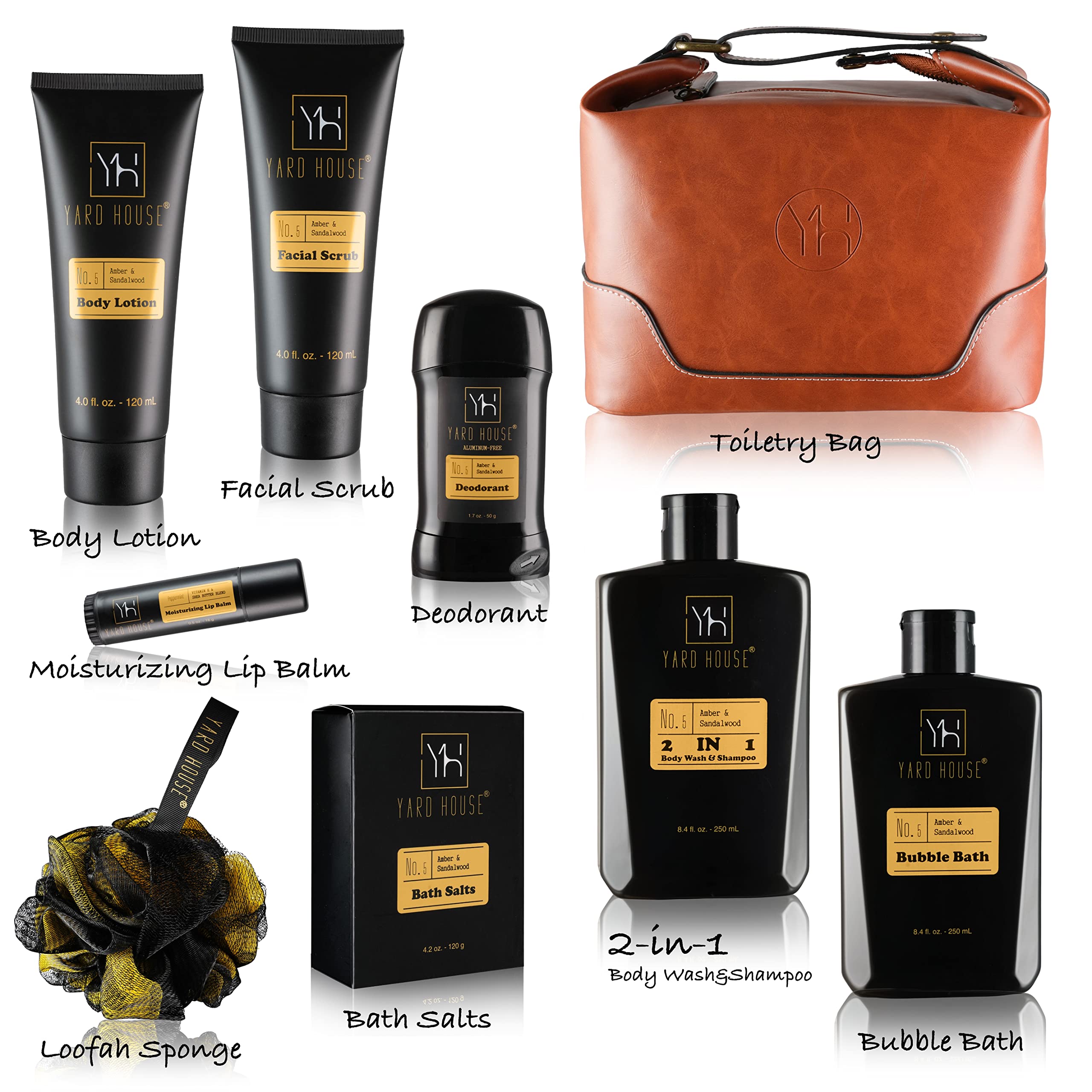 Lotion corps Ambre Santal Yard House, hydratation durable et parfum agréable.