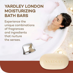 Barre Yardley London après douche nourrit sans résidu gras.