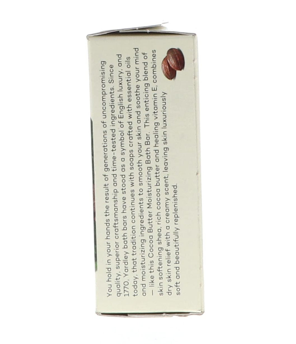 Barre Yardley London avec vitamine E, apaisante pour la peau.
