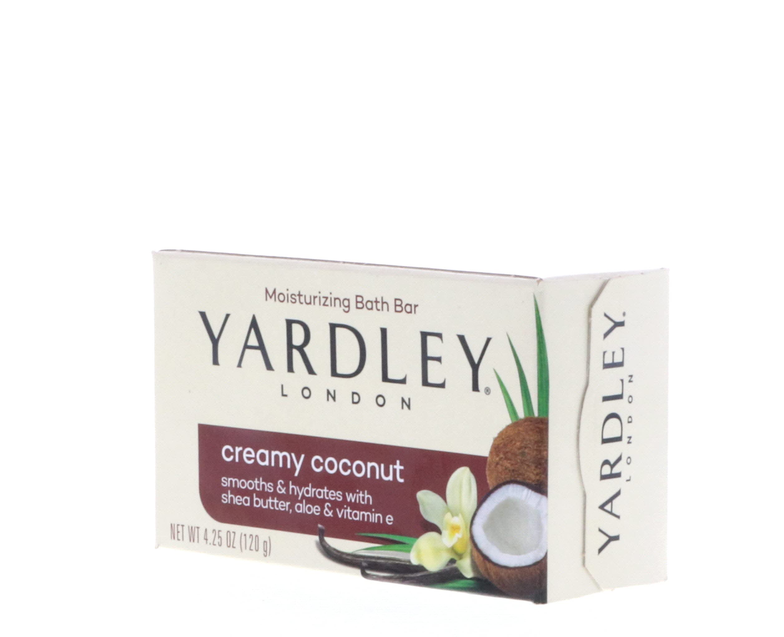 Beach moment vibe from Yardley creamy coconut bath bar appraised in daily routine.