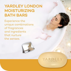Texture douce d’exfoliation à l’avoine dans le savon Yardley London.