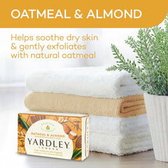 Barre Yardley London mousse riche au parfum d’amande et avoine.