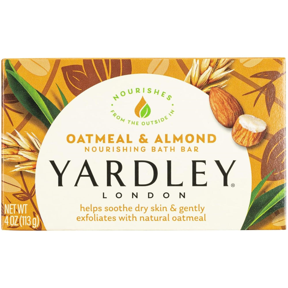 Savon Yardley London avoine et amande, exfoliant doux et hydratant.