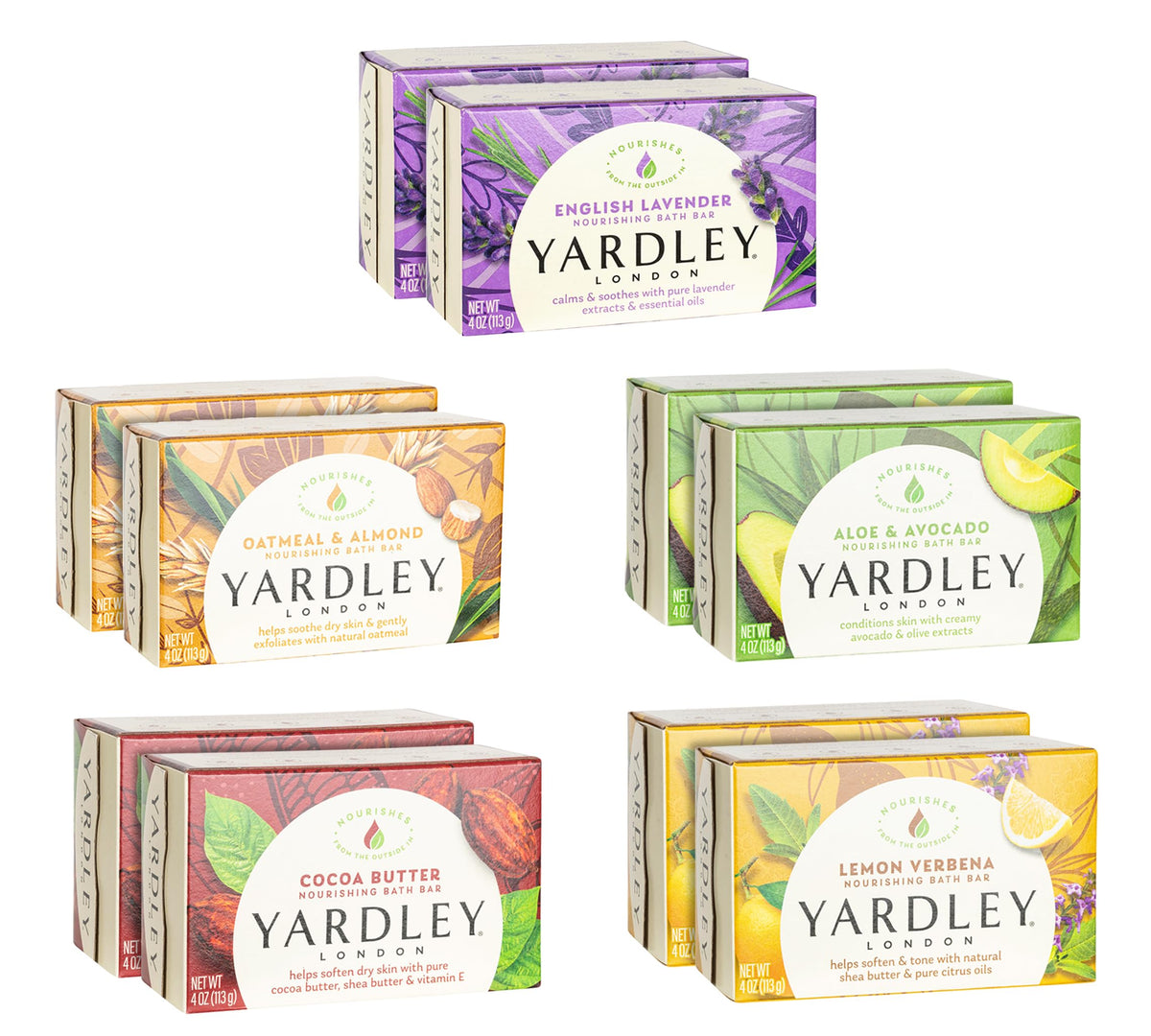 Savon Lavande Anglaise Yardley London, apaisant et parfum doux pour la routine douche