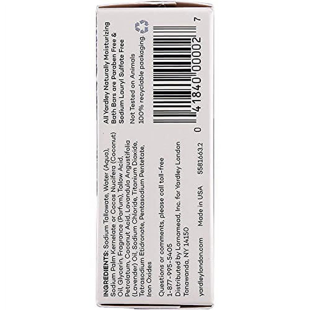 Pain de savon lavande-anglaise Yardley, parfum subtil et usage quotidien.