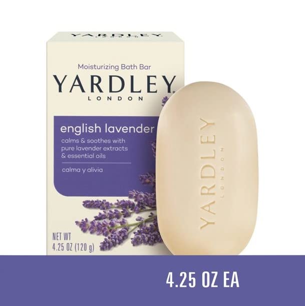 Utilisation rapide du savon Yardley lavande-anglaise pour peau rafraîchie et apaisée.