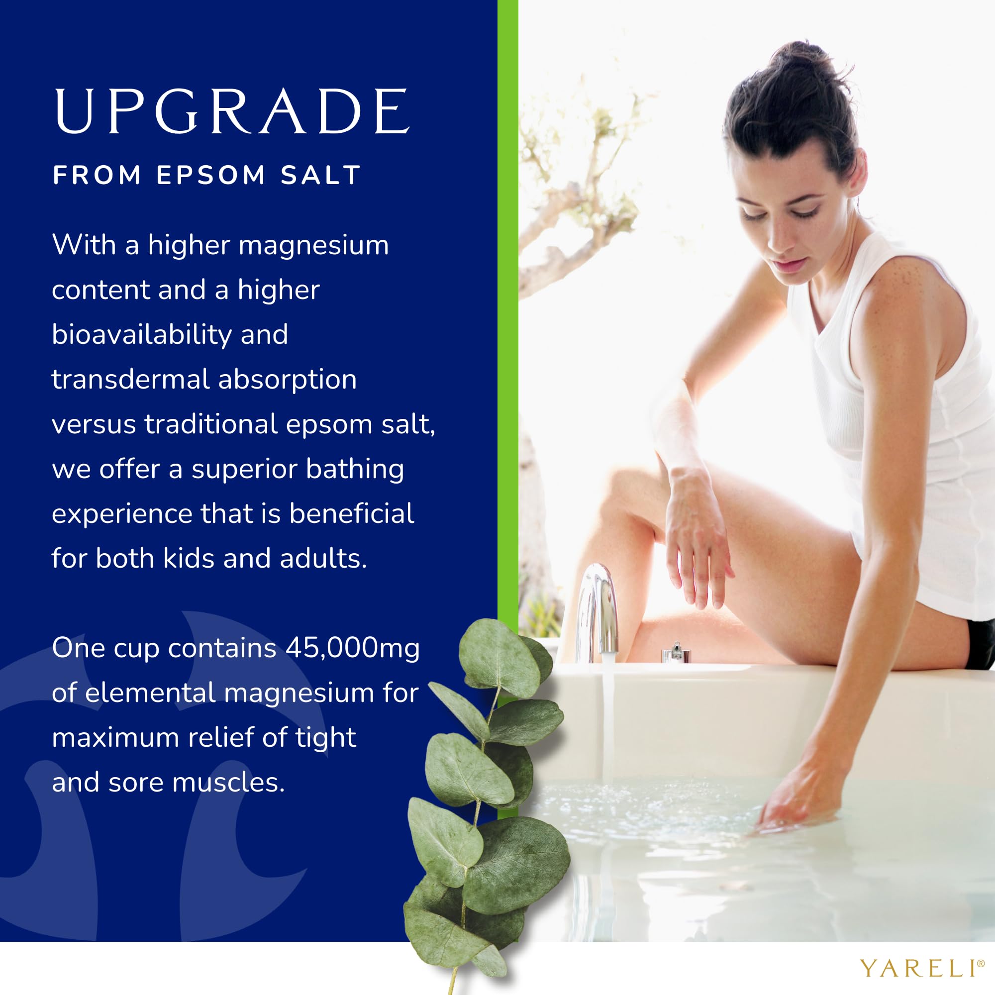 Bain pieds relaxant avec Yareli et eucalyptus.