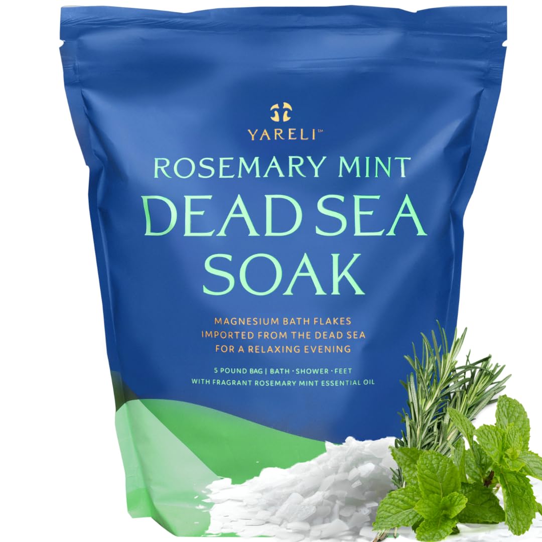Flocons magnésium YARELI mer Morte, infusion apaisante pour le bain.