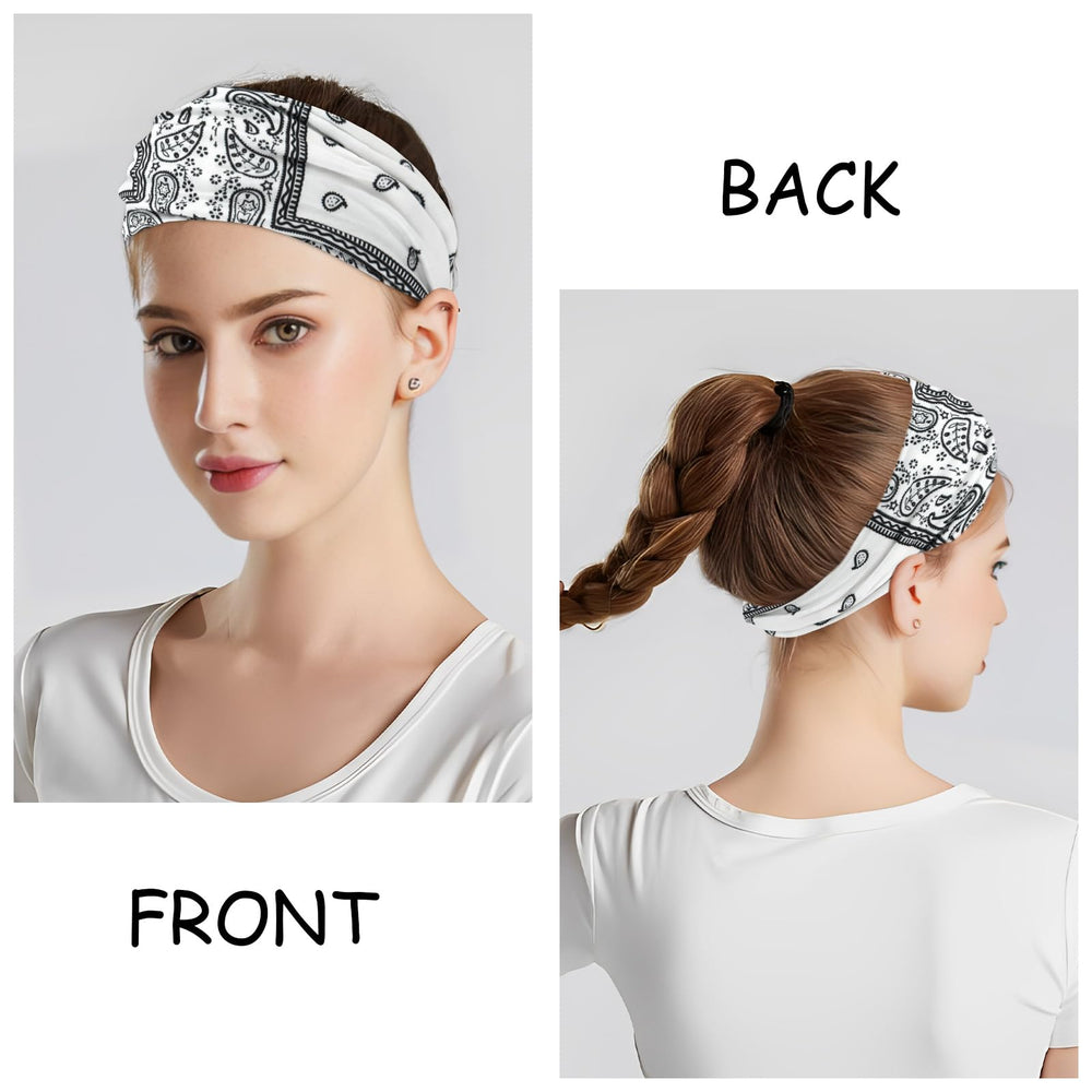 Bandeau anti-sueur large YARIEW évite la sueur dans les yeux.