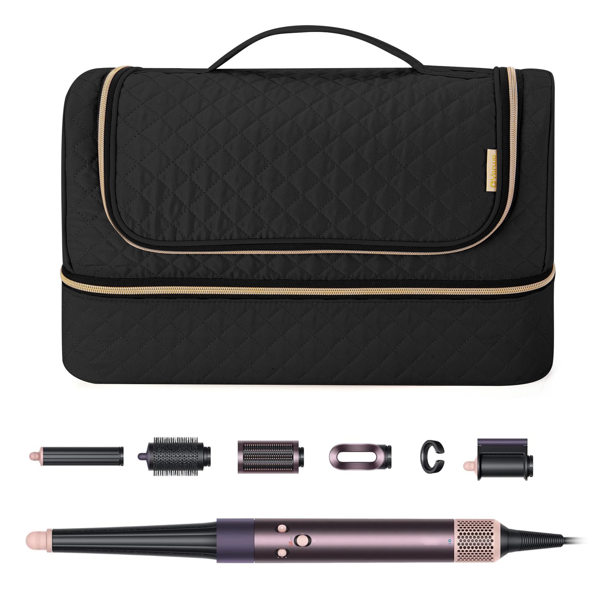 Yarwo sac Dyson Airwrap – ensemble organisé pour accessoires en voyage.