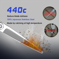 Lames en acier cobalt YASAKA pour une efficacité de coupe constante.