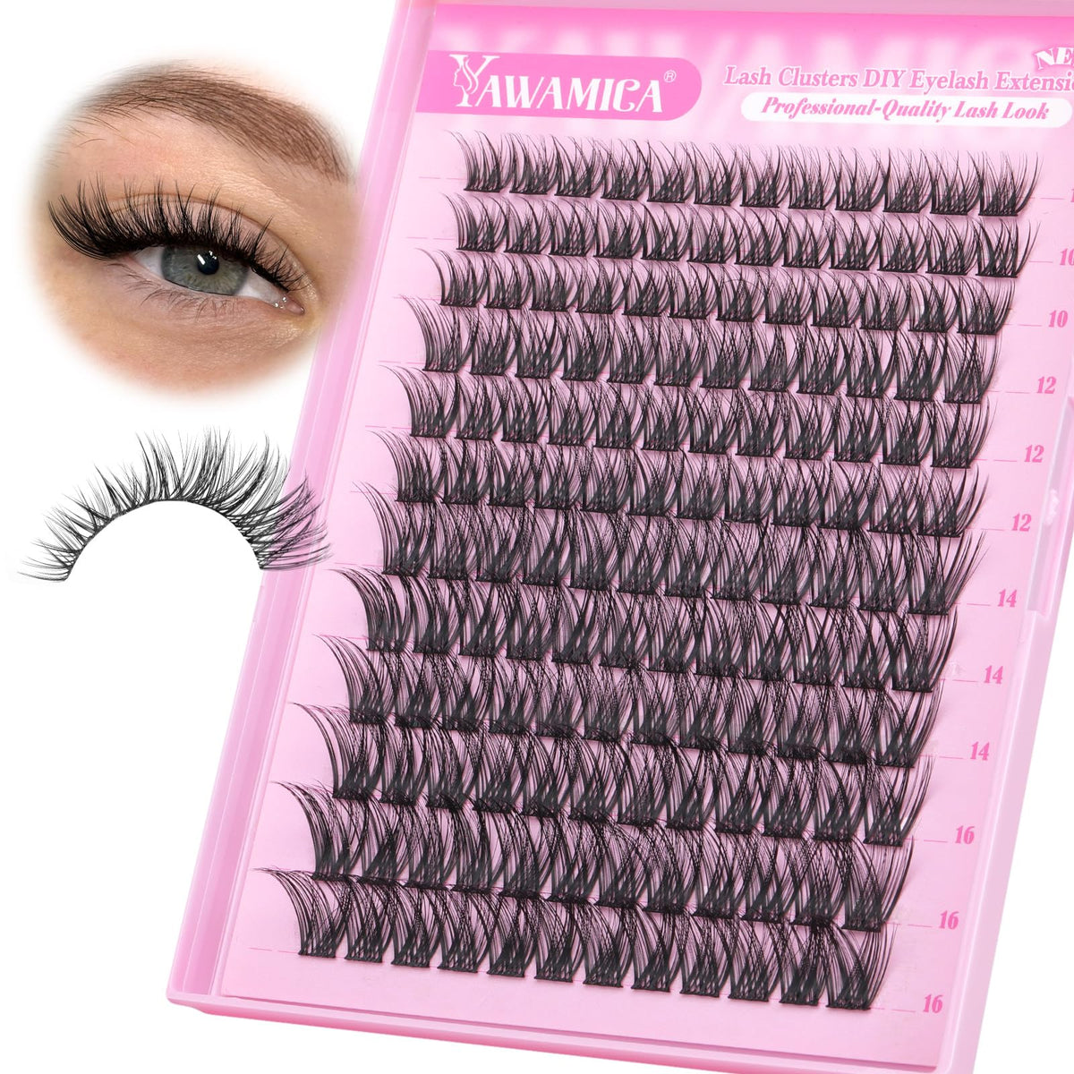 Yawamica amas-cils-c-curly-10mm offre un regard naturel et relevé.